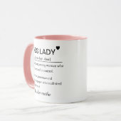 Personalized Boss Lady Definition Tasse (Vorderseite Links)