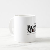 Personalized Boss Mom Mug – Custom Strong Mom Gift Kaffeetasse (Vorderseite Links)