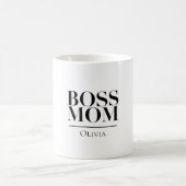 Personalized Boss Mom Mug – Custom Strong Mom Gift Kaffeetasse (Mittel)