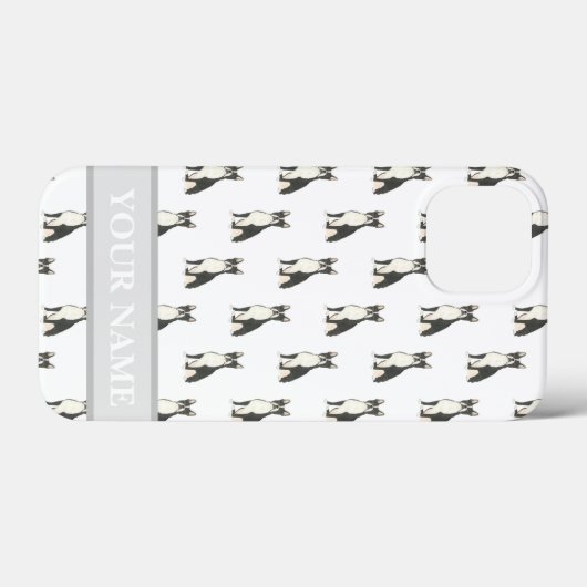 Personalized Boston Terrier Frenchton Case-Mate iPhone Hülle (Rückseite (Horizontal))