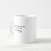 Personalized Boston Terrier “I Own You” Kaffeetasse (Vorderseite Links)