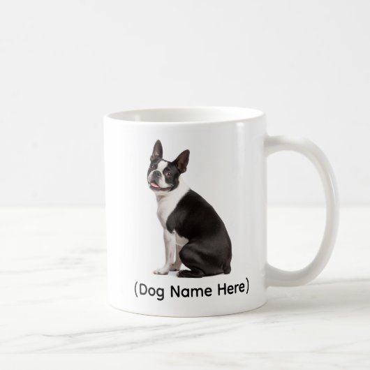 Personalized Boston Terrier “I Own You” Kaffeetasse (Rechts)