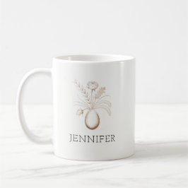 Personalized Botanical Easter Mug Elegant Gift Kaffeetasse
