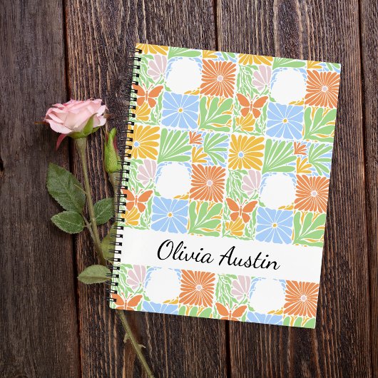 Personalized Botanical Floral Personalized Botanic Notizblock