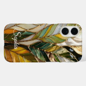 Personalized Botanical Leaves Phone Case (Rückseite (Horizontal))