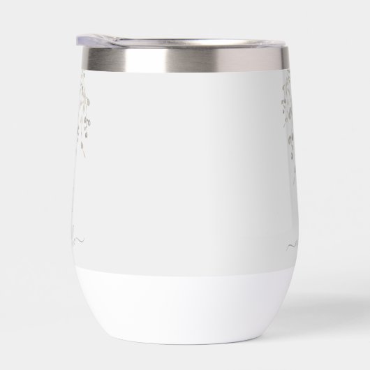 Personalized Botanical Watercolor Monogram Gray (Rechts)