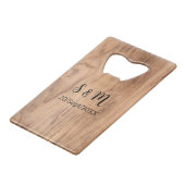 Personalized Bottle Opener – Custom Beer Opener Geldbeutel Flaschenöffner (Vorderseite Schrägansicht)
