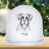 Personalized Boxer Dog Christmas Schneekugeln