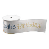 Personalized Boy Birthday Party Satinband (Spule)