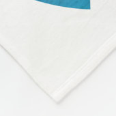 Personalized Boy Blue Hearts Valentines Day Fleecedecke (Ecke)