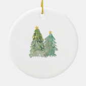 Personalized Boy Newborn Christmas Truck Ornament (Hinten)