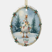 Personalized Boy Ornaments,Silly Goose Ornament  (Rechts)