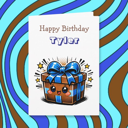Personalized Boy's Birthday | Cupcake  Karte