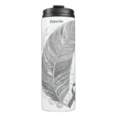 Personalized Brain Cancer Awareness Thermosbecher (Vorderseite)