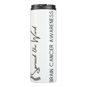 Personalized Brain Cancer Awareness Thermosbecher (Rückseite)