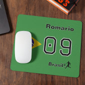 Personalized Brasil Soccer Fan Desk Accessory Mousepad