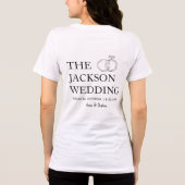 Personalized Bridal Party Gift Wedding Party Favor Tri-Blend Shirt (Rückseite)