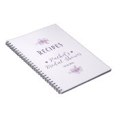 Personalized Bridal Shower Baked Goods Recipe Book Notizblock (Rechte Seite)