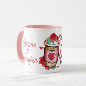 Personalized Bride & Groom Names Newlyweds Elegant Tasse (Vorderseite Links)