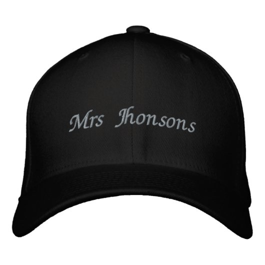 Personalized Bride Honeymoon Gift, Custom Mrs  Bestickte Baseballkappe (Vorderseite)