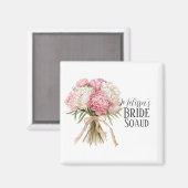 Personalized Bride Squad Magnet (Vorderseite/Rückseite)
