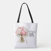 Personalized Bride Squad Tote Bag Tasche (Rückseite)