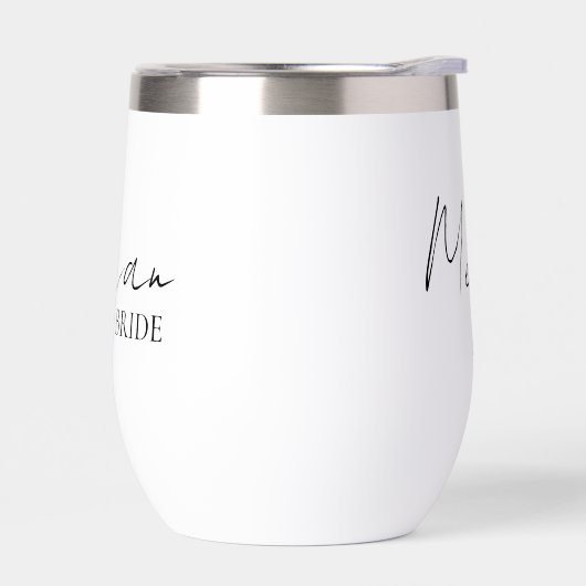 Personalized Bride Thermal Wine Tumbler Custom Nam (Links)