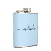 Personalized Bridesmaid Gift Pastel Blue Wedding Flachmann (Rechts)