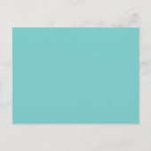 Personalized Bright Blue & White Recipe Card Postkarte (Vorderseite)