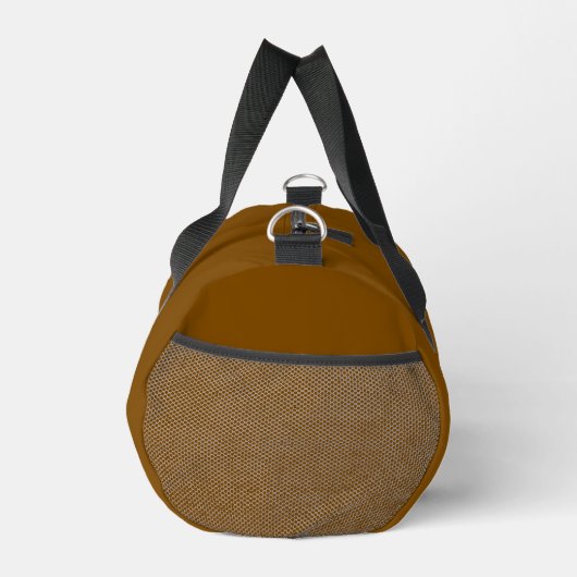 Personalized Brown Duffle Bag With Custom Name (Rechts)