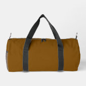 Personalized Brown Duffle Bag With Custom Name (Rückseite)