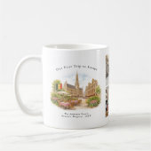 Personalized Brussels Belgium Travel Photo Mug Kaffeetasse (Links)