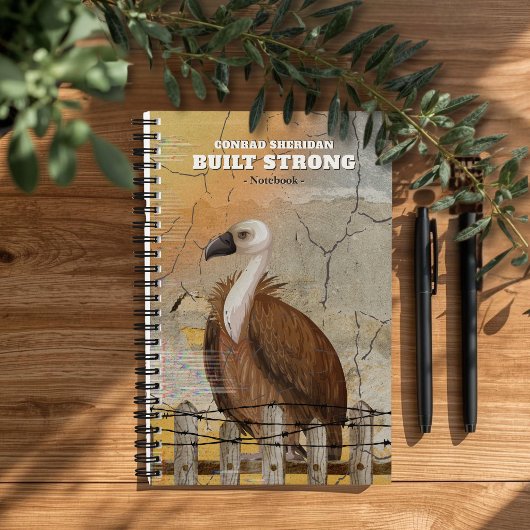 Personalized Built Strong Notebook for Men Notizblock