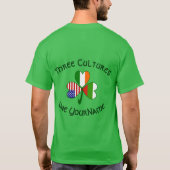 Personalized Bulgaria Ireland USA Shamrock Men's T-Shirt (Rückseite)