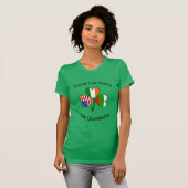 Personalized Bulgaria Ireland USA Shamrock Women's T-Shirt (Vorne ganz)