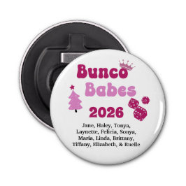 Personalized Bunco Babe Flaschenöffner