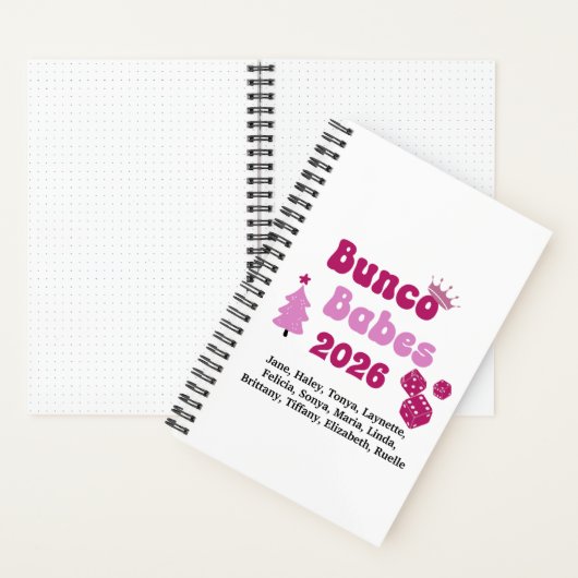Personalized Bunco Babe  Notizblock (Innen)