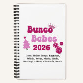Personalized Bunco Babe Notizblock (Vorderseite)