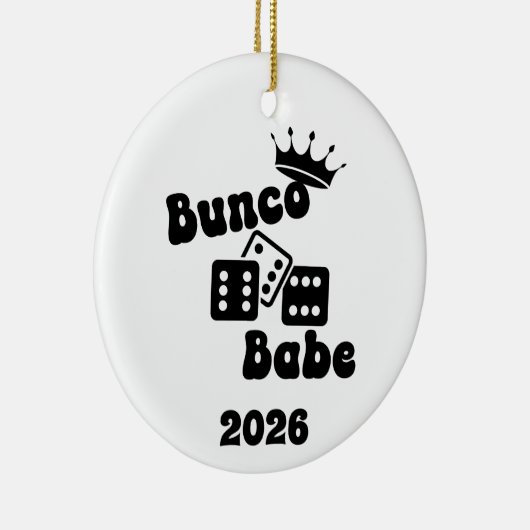Personalized Bunco Babe Ornament (Rechts)
