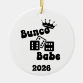 Personalized Bunco Babe Ornament (Vorne)