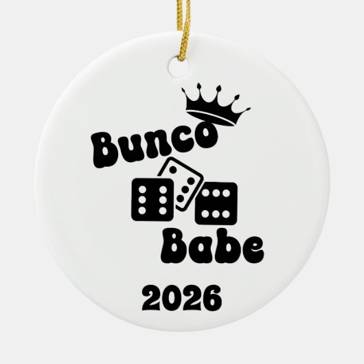 Personalized Bunco Babe Ornament (Vorne)