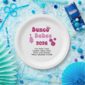 Personalized Bunco Babe  Pappteller (Party)