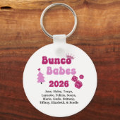 Personalized Bunco Babe Schlüsselanhänger (Vorderseite)