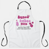 Personalized Bunco Babe Schürze (Vorderseite)
