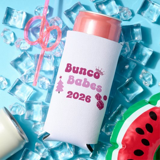 Personalized Bunco Babe Selters Dosenkühler (In Situ Sommer)