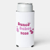 Personalized Bunco Babe Selters Dosenkühler (Seltzer Vorderseite)