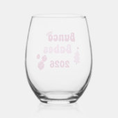 Personalized Bunco Babe  Weinglas Ohne Stiel (Vorderseite)