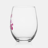 Personalized Bunco Babe  Weinglas Ohne Stiel (Rechts)
