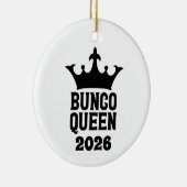 Personalized Bunco Queen Ornament (Rechts)