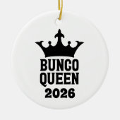 Personalized Bunco Queen Ornament (Vorne)